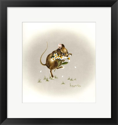 Framed He Loves Me Print