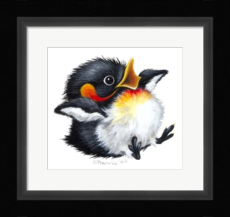 Framed Let It Snow - Penguin Print