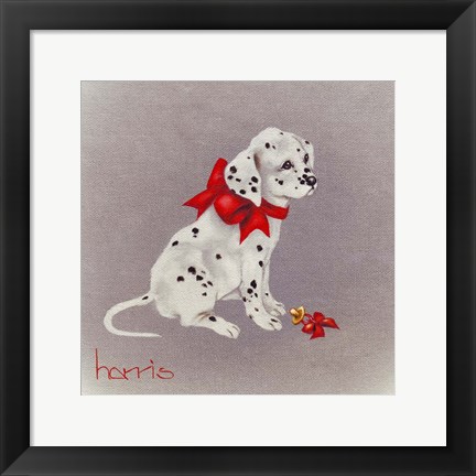 Framed Dalmation Pup Print
