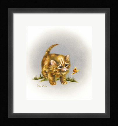 Framed Fraidy Cat Print