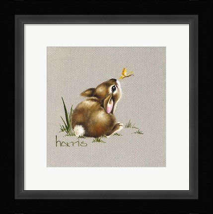 Framed Tiny Bunny Print