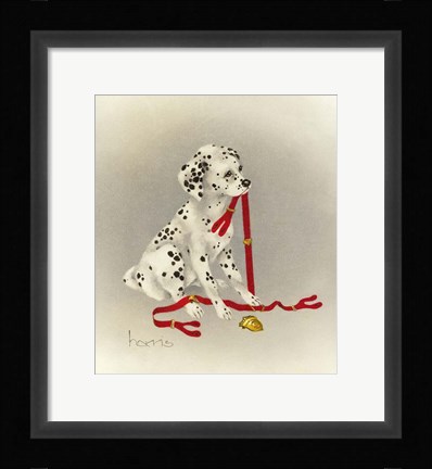 Framed Dalmation 4- Hot Diggity Dog Print