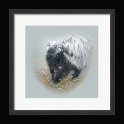 Framed Love Is In The Air - Skunk Print