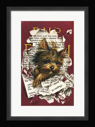 Framed Pup Fiction Print
