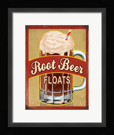 Framed Root Beer Float Print