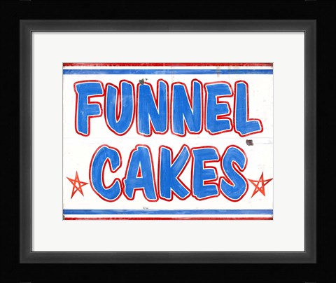 Framed Funnel Cakes Rectangle Print