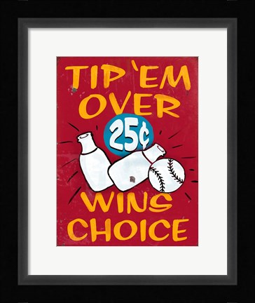 Framed Tipemover Distressed Print