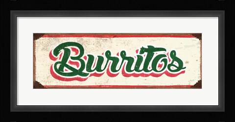 Framed Brurritos Cream Print
