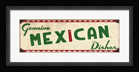 Framed Genuine Mexican Cream Print