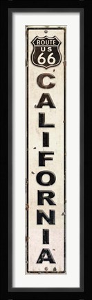 Framed Route 66 CA Print