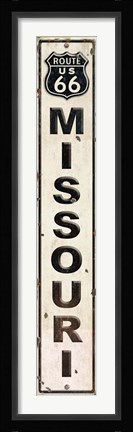 Framed Route 66 MO Print