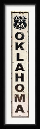 Framed Route 66 OK Print