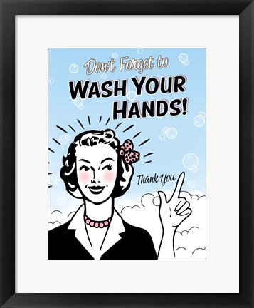 Framed Washhands Print