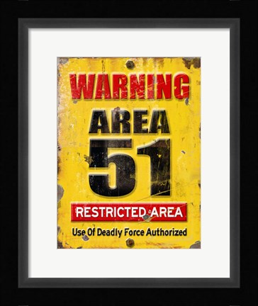 Framed Area 51 Print