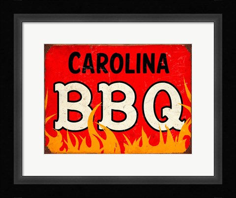 Framed BBQ Carolina Print