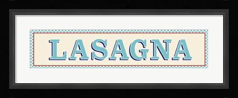 Framed Lasagna Print