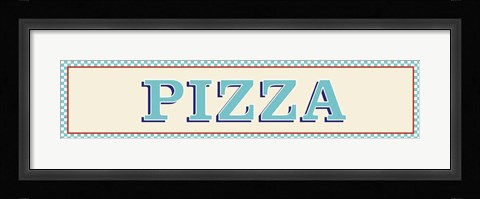 Framed Pizza Print