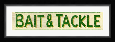 Framed Bait &amp; Tackle B Print
