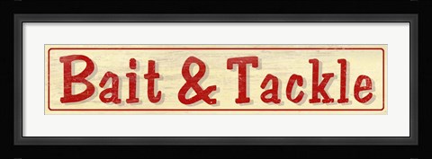 Framed Bait &amp; Tackle A Print