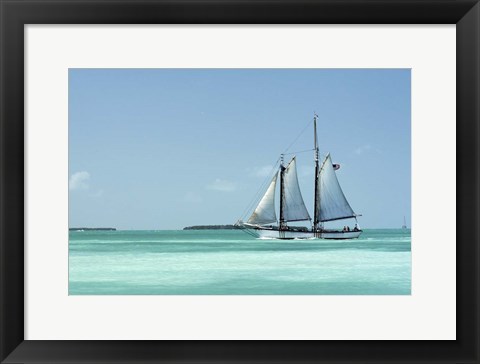 Framed Appledore Calm Sea Print