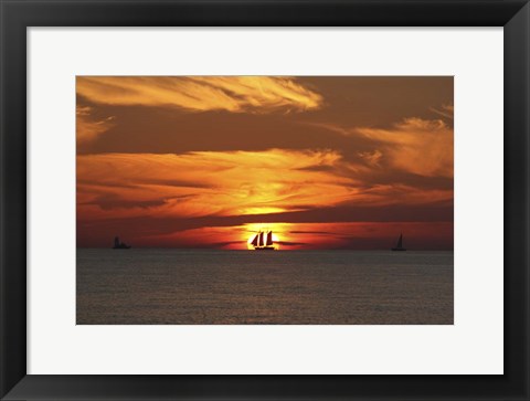 Framed Bullseye Sunset Print