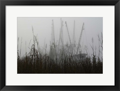 Framed Early Morning Shrimper On The Altamaha Print