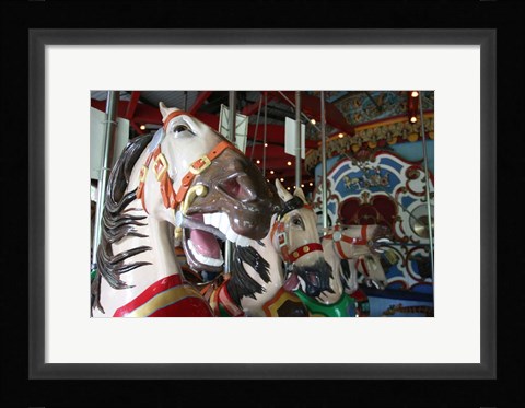 Framed Central Park Carousel Print