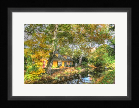 Framed Along The Canal Print