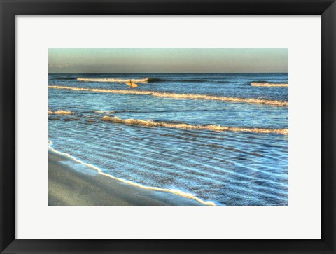 Framed Lone Surfer Print
