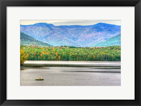 Framed Mountain Reservoir Print