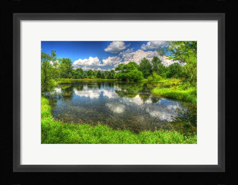 Framed Summer Pond Print