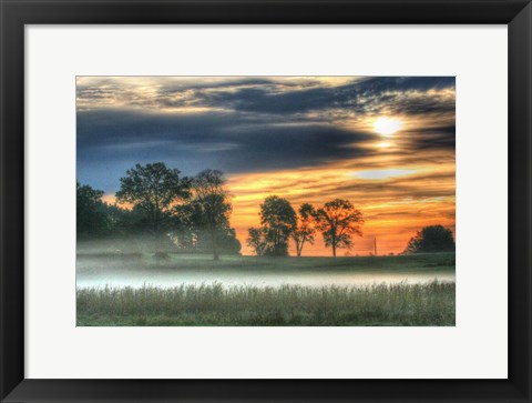 Framed Sunrise Meadow Print