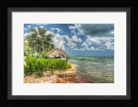 Framed Thatched Roof Print