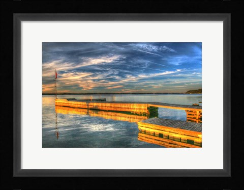 Framed 1,000 Islands Dock 1 Print
