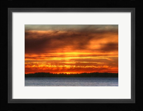 Framed 1,000 Islands Sunset Print
