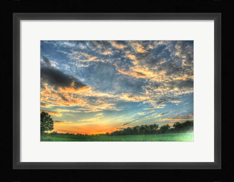 Framed Back 20 Sunset 2 Print