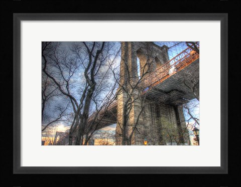 Framed Brooklyn Bridge Early Spring Print