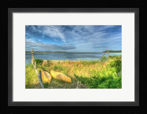Framed CC Yellow Canoes Print