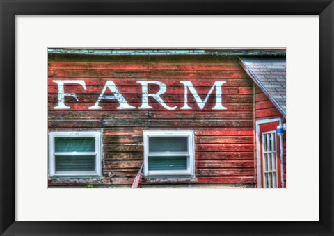 Framed Farm Lettering 2 Print