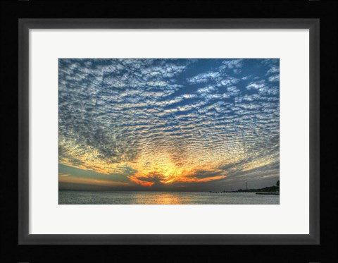 Framed Key West Blue Sunset I Print