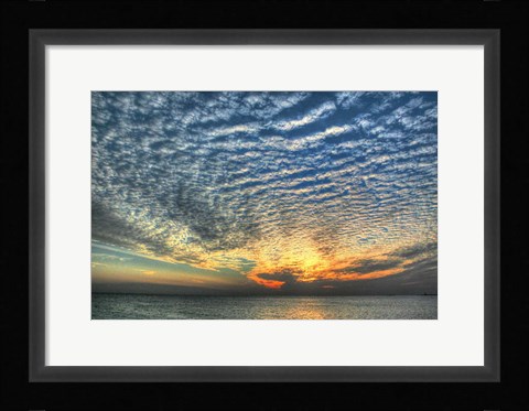 Framed Key West Blue Sunset II Print