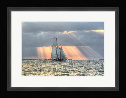 Framed Key West Sunset XV Print