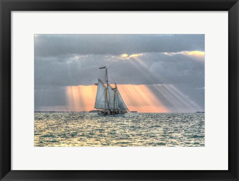 Framed Key West Sunset XV Print