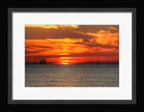 Framed Key West Sunset XVI Print