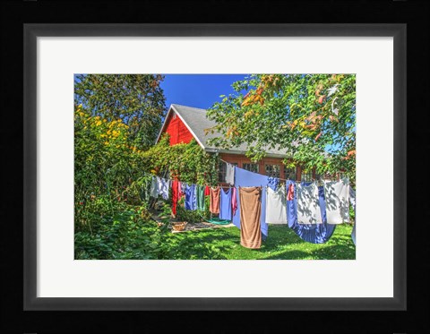Framed Laundry Line Print