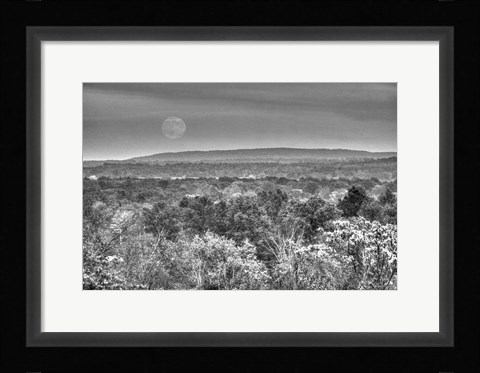 Framed Moonrise B&amp;W Print