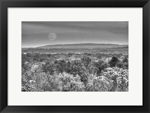 Framed Moonrise B&amp;W Print