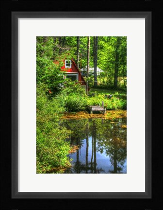 Framed Pond Vertical With a Frame Print