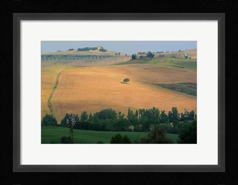Framed Tuscan Hill II Print