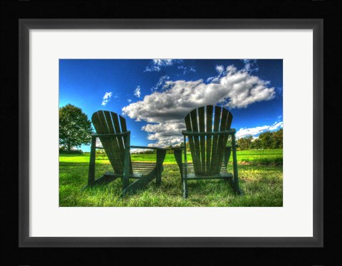Framed Two Chairs Back 20 Print